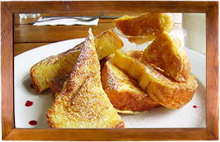 Recette Pain perdu pommes caramélisées