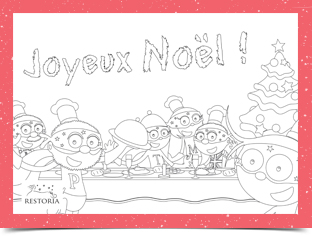 8 Image coloriage Noël 2017