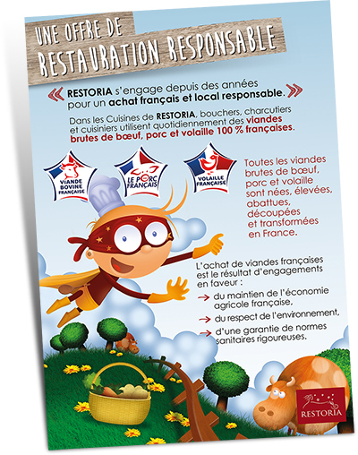 Affiche Viandes françaises