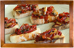 Recette Bruschetta poivrons grillés