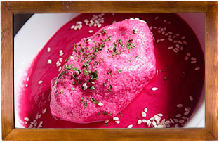 Recette Ile flottante betterave