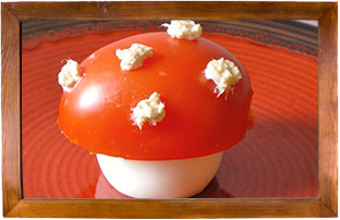 Recette Oeuf tomate = champignon