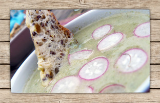 Recette Potage radis roses